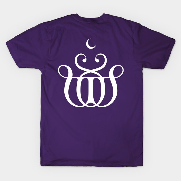 The Witch Wave Reverse - White title on front + logo on back (t-shirt only) by The Witch Wave